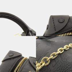 Louis Vuitton Black Monogram Empriente Leather Petite Malle Souple Shoulder Bag