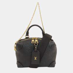 Louis Vuitton Black Monogram Empriente Leather Petite Malle Souple Shoulder Bag