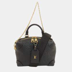 Louis Vuitton Black Monogram Empriente Leather Petite Malle Souple Shoulder Bag