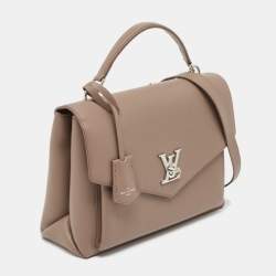 Pre Owned Louis Vuitton Beige Leather Mylockme Satchel Bag