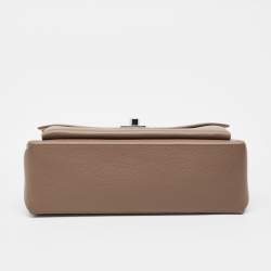 Pre Owned Louis Vuitton Beige Leather Mylockme Satchel Bag