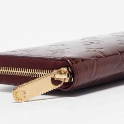 Louis Vuitton Amarante Monogram Vernis Zippy Wallet