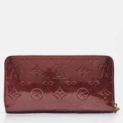 Louis Vuitton Amarante Monogram Vernis Zippy Wallet