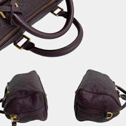 Louis Vuitton Purple Monogram Empreinte Speedy Bandouliere 25 Satchel Bag