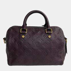 Louis Vuitton Purple Monogram Empreinte Speedy Bandouliere 25 Satchel Bag