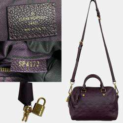 Louis Vuitton Purple Monogram Empreinte Speedy Bandouliere 25 Satchel Bag