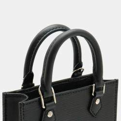 Louis Vuitton Black Leather Petite Sac Plat Tote Bag