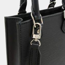 Louis Vuitton Black Leather Petite Sac Plat Tote Bag