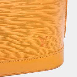 Louis Vuitton Orange Epi Leather Alma PM Satchel Bag