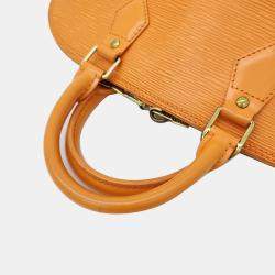 Louis Vuitton Orange Epi Leather Alma PM Satchel Bag