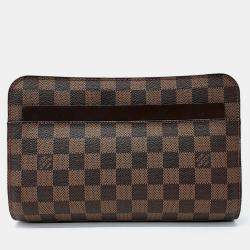 Louis Vuitton Brown Damier Ebene Pochette Saint Louis Clutch