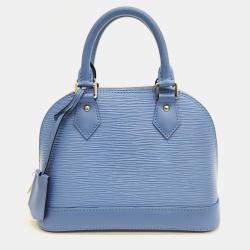 Louis Vuitton Blue Epi Leather Alma BB Satchel Bag