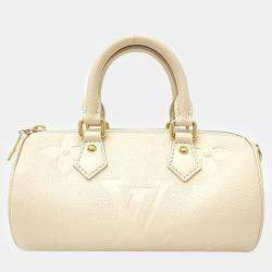 Louis Vuitton Cream Leather Empreinte Papillon BB Handbag