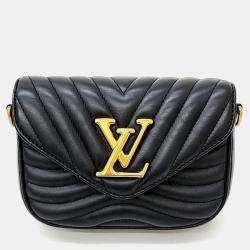 Louis Vuitton Black Leather New Wave Multi Pochette Shoulder Bag