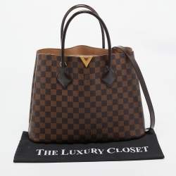 Pre Owned Louis Vuitton Damier Ebene Canvas Kensington V Bag