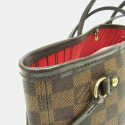 Louis Vuitton Brown Damier Ebene Canvas Neverfull PM Tote Bag