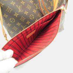 Louis Vuitton Brown Monogram Canvas Neverfull MM Tote Bag