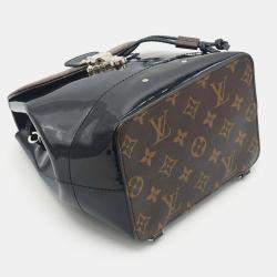 Louis Vuitton Brown/Black Vernis with Monogram Canvas Hot Springs Backpack 