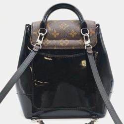Louis Vuitton Brown/Black Vernis with Monogram Canvas Hot Springs Backpack 