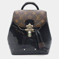 Louis Vuitton Brown/Black Vernis with Monogram Canvas Hot Springs Backpack 