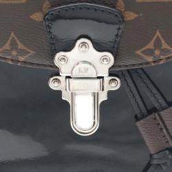 Louis Vuitton Brown/Black Vernis with Monogram Canvas Hot Springs Backpack 
