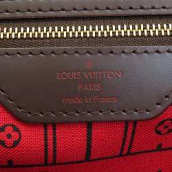 Louis Vuitton Brown Damier Ebene Canvas Neverfull MM Tote Bag