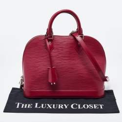 Louis Vuitton Fuchsia Epi Leather Alma PM Bag