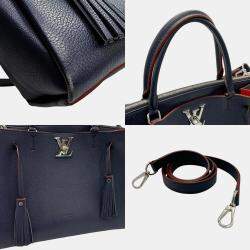 Louis Vuitton Marine rouge Leather lockmeto Satchel Bag