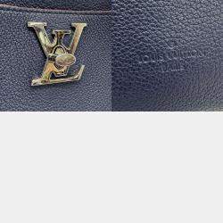 Louis Vuitton Marine rouge Leather lockmeto Satchel Bag