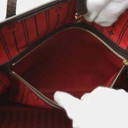 Louis Vuitton Brown Damier Ebene Canvas Neverfull MM Tote Bag
