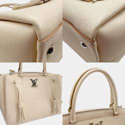 Louis Vuitton Neutrals Taurillon Leather LockMeTo Top Handle Bags