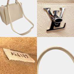 Louis Vuitton Neutrals Taurillon Leather LockMeTo Top Handle Bags