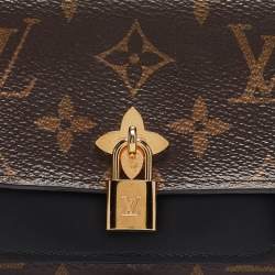 Louis Vuitton Black Monogram Canvas and Leather Flower Lock Wallet