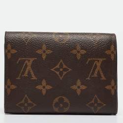 Louis Vuitton Black Monogram Canvas and Leather Flower Lock Wallet