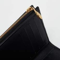 Louis Vuitton Black Monogram Canvas and Leather Flower Lock Wallet