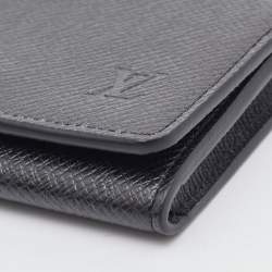 Louis Vuitton Black Taiga Leather Business Card Holder