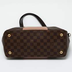 Louis Vuitton Magnolia Damier Ebene Canvas and Taurillon Leather Jersey Bag