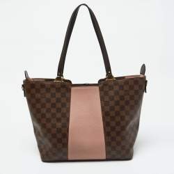 Louis Vuitton Magnolia Damier Ebene Canvas and Taurillon Leather Jersey Bag