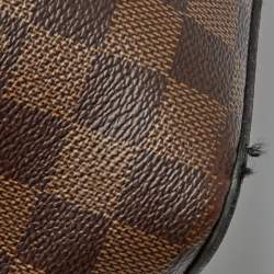 Louis Vuitton Magnolia Damier Ebene Canvas and Taurillon Leather Jersey Bag