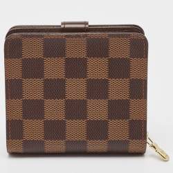Louis Vuitton Damier Ebene Canvas Compact Wallet