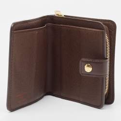 Louis Vuitton Damier Ebene Canvas Compact Wallet