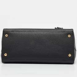 Pre Owned Louis Vuitton Black Leather Lockmeto Bag