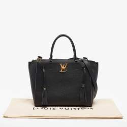 Pre Owned Louis Vuitton Black Leather Lockmeto Bag