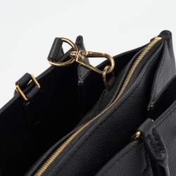 Pre Owned Louis Vuitton Black Leather Lockmeto Bag
