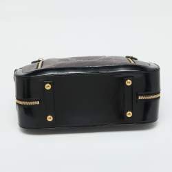 Pre Owned حقيبة لوي فيتون هافان ستامبد ترانك جلد وسويدي رصاصي/أسود إصدار محدود GM