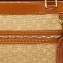 Pre Owned Louis Vuitton Beige Monogram Mini Lin Lucille PM TST Bag