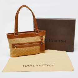 Pre Owned Louis Vuitton Beige Monogram Mini Lin Lucille PM TST Bag