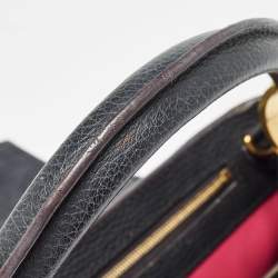 Pre Owned Louis Vuitton Black Taurillon Leather Capucines PM Bag