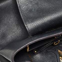 Pre Owned Louis Vuitton Black Taurillon Leather Capucines PM Bag