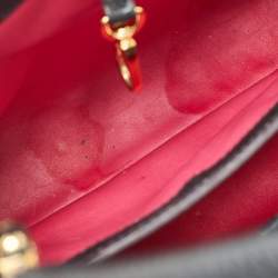 Pre Owned Louis Vuitton Black Taurillon Leather Capucines PM Bag